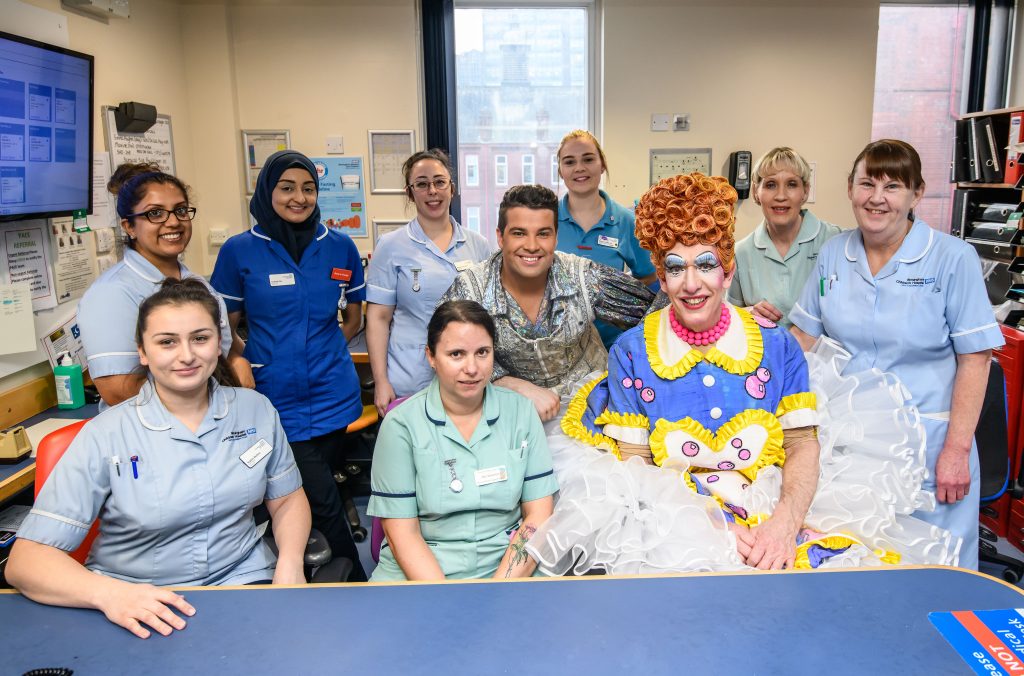Stars of Snow White visit Birmingham Children's Hospital Birmingham